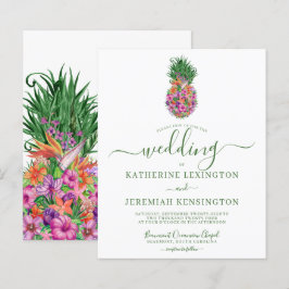 BUDGET Tropische Floral Pineapple Wedding