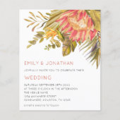 Budget Tropische Foliage Floral Weddenschap (Voorkant)