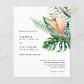 BUDGET Tropische groen-bloem-weddenschap (Voorkant)