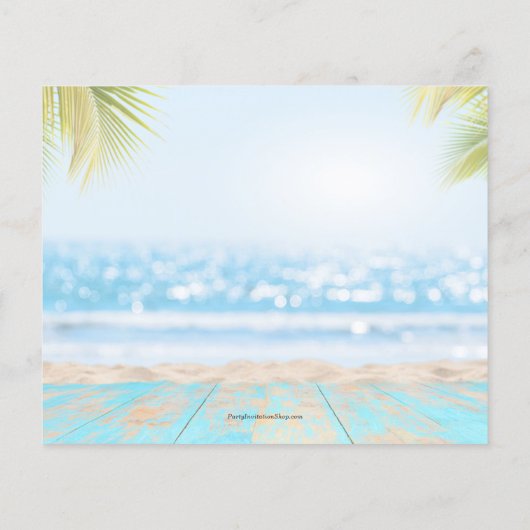 Budget Tropische kerstfotokaarten (Achterkant)