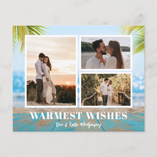 Budget Tropische kerstfotokaarten (Voorkant)