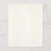 BUDGET tropische koraalbladeren trouwuitnodiging (Achterkant)