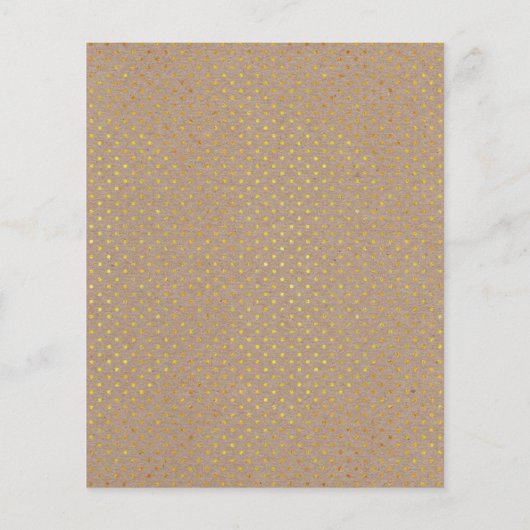 BUDGET Tropische kraftuitnodiging voor bruiloft (Achterkant)