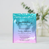 Budget Tropische Luau Blauwgroen Roze GraduPartij (Staand voorkant)