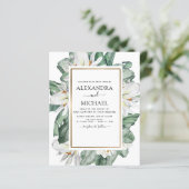 Budget Tropische Magnolia Floral Weddenschap (Staand voorkant)