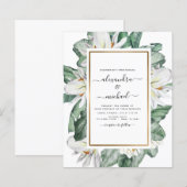 Budget Tropische Magnolia Palm Weddenschap (Voorkant / Achterkant)