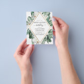 Budget Tropische Magnolia Sweet 16 Uitnodiging Flyer (Hand)