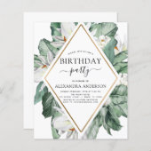 Budget Tropische Nolia Birthday (Voorkant / Achterkant)