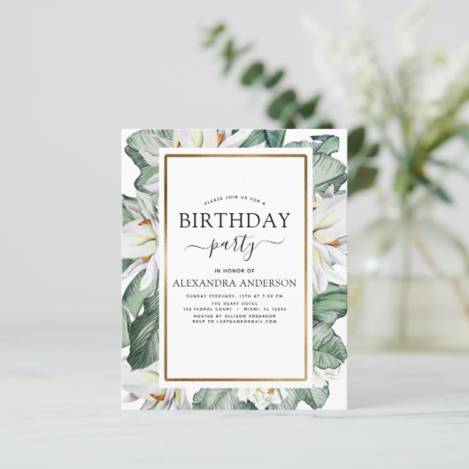 Budget Tropische Nolia Birthday (Staand voorkant)