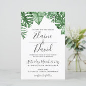 Budget Tropische Palm Greenery Wedding (Staand voorkant)