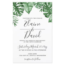 Budget Tropische Palm Greenery Wedding