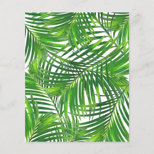 Budget Tropische Palm Leaf Greenery (Achterkant)