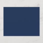 Budget Tropische Palm Navy Blue Photo Save the Dat (Achterkant)