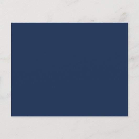 Budget Tropische Palm Navy Blue Photo Save the Dat (Achterkant)