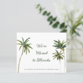 Budget Tropische Palmbomen Bewegende Aankondiging (Staand voorkant)