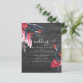BUDGET Tropische Pampas Grass Navy Berry Wedding (Staand voorkant)