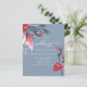 BUDGET Tropische Pampas Grass Navy Berry Wedding (Staand voorkant)