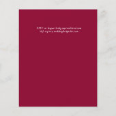 BUDGET Tropische Pampas Grass Navy Berry Wedding (Achterkant)