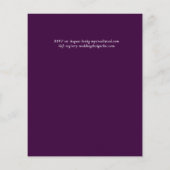 BUDGET Tropische Pampas Grass Navy Berry Wedding (Achterkant)