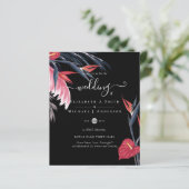 BUDGET Tropische Pampas Grass Navy Berry Wedding (Staand voorkant)