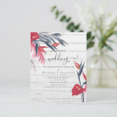 BUDGET Tropische Pampas Grass Navy Berry Wedding (Staand voorkant)
