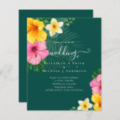 BUDGET tropische paradijselijke strandbruiloft (Voorkant / Achterkant)