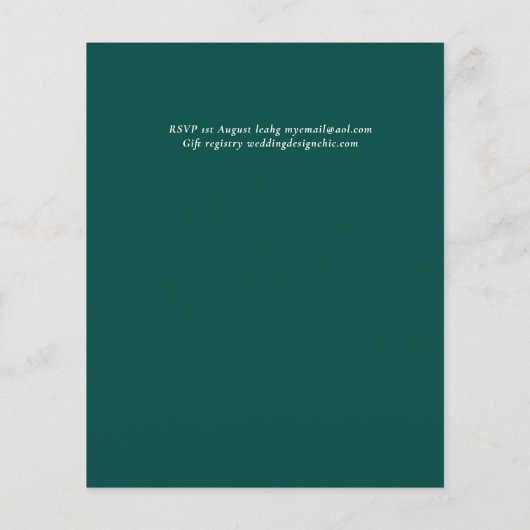 BUDGET tropische paradijselijke strandbruiloft (Achterkant)