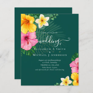 BUDGET tropische paradijselijke strandbruiloft