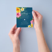 BUDGET tropische paradijselijke strandbruiloft Flyer (Hand)