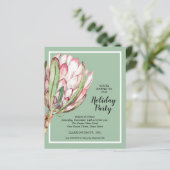 Budget Tropische Protea Holiday Kerstmis nodigt ui (Staand voorkant)