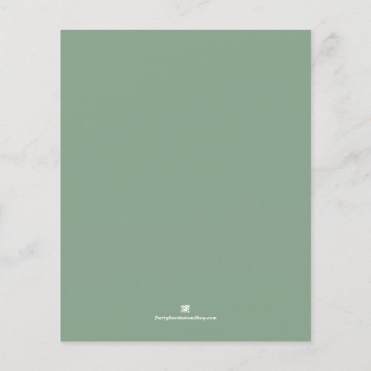 Budget Tropische Protea Holiday Kerstmis nodigt ui (Achterkant)