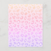 BUDGET Tropische regenboogluipaard Baby shower uit (Achterkant)