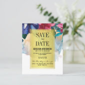 Budget Tropische Waterverf Bloemen Sla de Datum Va (Staand voorkant)