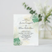 Budget Tropische Waterverf Weddenschap (Staand voorkant)