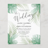 Budget Tropische Waterverf Weddenschap (Voorkant)