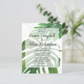 Budget Tropische Waterverf Weddenschap (Staand voorkant)