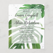 Budget Tropische Waterverf Weddenschap (Voorkant)