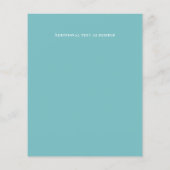 BUDGET Trouw Uitnodiging Turquoise Roze Goud Abstr (Achterkant)