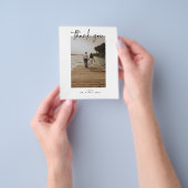 BUDGET Trouwfoto Dank je  Flyer (Hand)