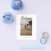 BUDGET Trouwfoto Dank je  Flyer (Enkel)