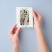 Budget Trouwfoto met frame Bedankt kaart (Hand)