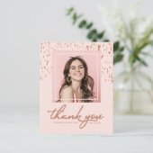 Budget Trouwkaart Confetti Afstudeerfoto (Staand voorkant)