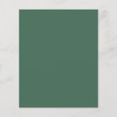 Budget Trouwkaart met tropisch waterverf ontwerp (Achterkant)