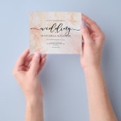 BUDGET trouwuitnodiging. Invitation Flyer (Hand)