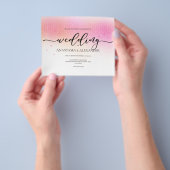 BUDGET trouwuitnodiging. Invitation Flyer (Hand)