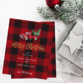 Budget Truck & Buffalo Check Merry Kerstmis