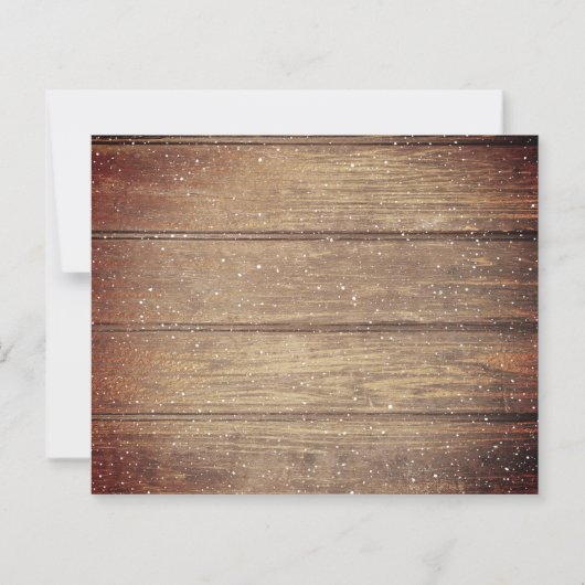 Budget  Truck Rustic Merry-kerstkaart (Achterkant)