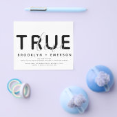 Budget True Love Modern Wedding Invitation Flyer (Enkel)