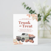Budget Trunk of Treat Halloween Pumpkin Invitation (Staand voorkant)