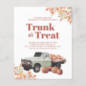Budget Trunk of Treat Halloween Pumpkin Invitation (Voorkant)